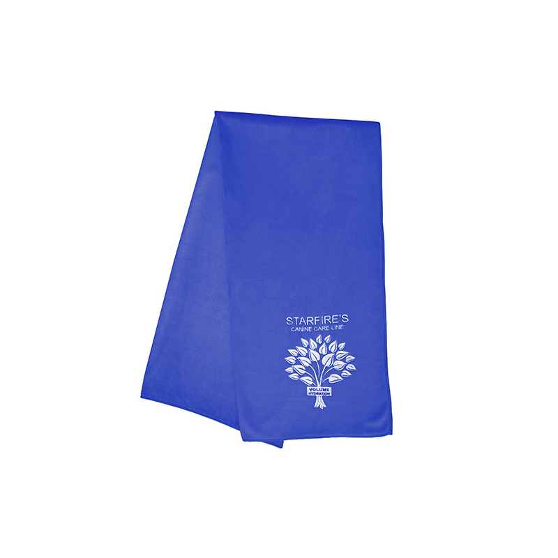Big size blue microfiber towel