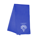 Big size blue microfiber towel