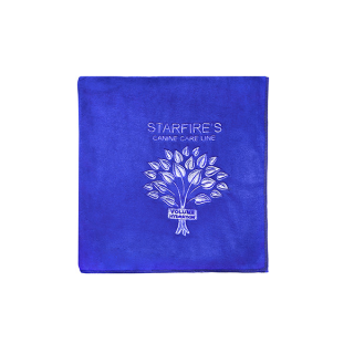 Big size blue microfiber towel