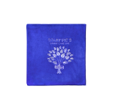 Big size blue microfiber towel