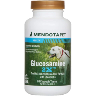 Mendota Pet Glucosamine 2X - papildai sąnariams, kremzlėms, raisčiams