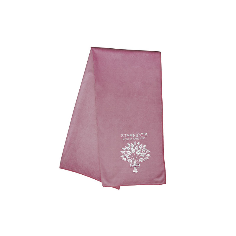 Big size ashen pink microfiber towel