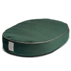 Starfire's Luxury dark green oval bed for dogs | Soft & squashy
